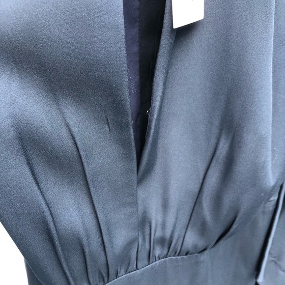 Milly  size 10 Navy “The Selina” Silk dress perfect for wedding ,special event - Picture 5 of 14